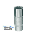 GEDORE Steckschl�ssel-Einsatz lang D19L DIN3124 1/2"vierkant 21.0 mm zw�lfkant