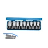 GEDORE Schraubendreher-Einsatz-Satz Zoll IN19PA 1/2"vierkant 9-teilig