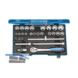 GEDORE Steckschl�ssel-Satz D 19 VMU-10 1/2"vierkant mit Umschaltknarre 28-teilig