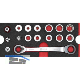 WGB Moflex Modul S Durchsteck-Doppelring-Ratschenschl�ssel-Satz 6380 16-teilig