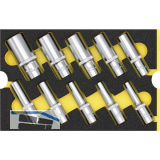 WGB Moflex Modul M Steckschl�ssel-Eins�tze, 6-kant, lang 6120 10-teilig