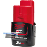 MILWAUKEE Akku / Ersatzakku M12 B3 12 Volt / 3,0 Ah Red Li-Ion