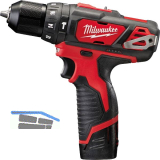 MILWAUKEE Akku-Schlagbohrschrauber M12 BPD-202C 12 Volt / 2,0 Ah (IEC) Li-Ion