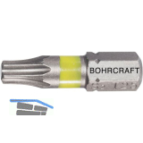 BOHRCRAFT Bit-Einsatz mit Farbring 1/4"sechskant TX 25/25 mm Torx�
