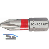 BOHRCRAFT Bit-Einsatz mit Farbring 1/4"sechskant PH 1 L�nge 25 mm