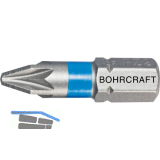 BOHRCRAFT Bit-Einsatz mit Farbring 1/4"sechskant PZ 2 L�nge 25 mm