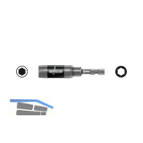 WERA Universal Bithalter Impaktor 897/4IMP R mit Ringmagnet 1/4" sechskant 75mm