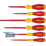 WIHA E-Schraubendreher Set SoftFinisch Schlitz/Phillips 6-teilig