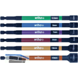 WIHA Steckschl�ssel-Satz m. Magnet 1/4"sechskant f. Au�ensechskant 6-tlg.