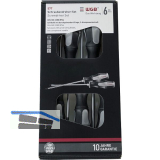 WGB Schraubendreher-Satz Schlitz/Pozidriv 6-teilig