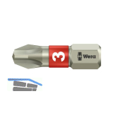 WERA Bit-Einsatz Edelstahl 3851/1TS 1/4"sechskant PH 3/25 mm Phillips