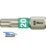 WERA Bit-Einsatz Edelstahl 3867/1TS 1/4"sechskant TX20/25 mm Torx�