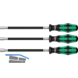 WERA Schlauchklemmen-Schraubendreher-Satz 391/3 Au�ensechskant 3-teilig