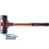 HALDER Schonhammer Temperguss Kopf � 50 mm Gummi schwarz Hickory Stiel