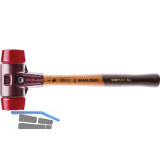 HALDER Schonhammer Temperguss Kopf � 50 mm Plastik rot Hickory Stiel