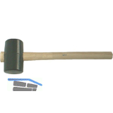 Gummihammer fassf�rmig Gr.0 Kopfdurchmesser 40 x 80 mm mit Eschenstiel