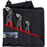 KNIPEX Wasserpumpenzangen-Set Cobra 001955S9, 3-teilig in Rolltasche SW 30-60 mm
