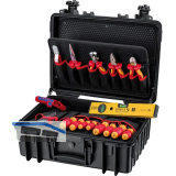 KNIPEX Werkzeugkoffer Robust23-Start Elektro 002134HLS2, 470x190x370mm 24-teilig