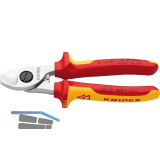 KNIPEX Kabelschere VDE 9516 f�r Kabel 15 mm/50 mm�, 2K-Griff, L=165 mm