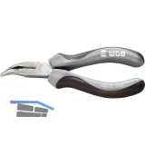 WGB Langschnabelzange gebogen 2K-Griff L�nge 200 mm