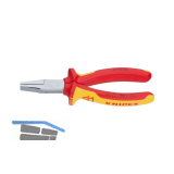 KNIPEX VDE-Flachzange DIN 5745 mit kurzen, flachen Backen L�nge 160 mm