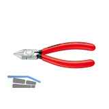KNIPEX Seitenschneider f�r Elektromechaniker 7681, KS-Griff, schwarz pol. 125 mm