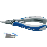 KNIPEX Pr�zisions-Elektronik-Greifzange 3422 DIN 9655 flach-runde Backen 135 mm