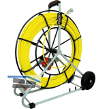 RUNPOTEC Glasfaserstab auf Stahlhaspel � 7,5 mm L�nge 80 m