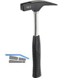 Lattenhammer mit Stahlrohrstiel DIN 7239 800g