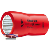 KNIPEX Steckschl�ssel-Einsatz isoliert 9837, 3/8" mit 12-kant, SW 9/16"