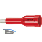 KNIPEX Steckschl�ssel-Einsatz isoliert 9839, 3/8" f�r Innensechskant, SW 8 mm