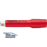 KNIPEX Verl�ngerung isoliert 1/2" Type 9845, mit Innen-/Au�envierkant, L=125 mm
