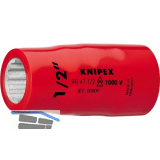 KNIPEX Steckschl�ssel-Einsatz isoliert 9847, 1/2" mit 12-kant, SW 3/4"