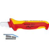 KNIPEX Kabelmesser VDE 985503 Hakenklinge f. Rundkabel Klingenl�nge 28mm L=170mm