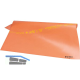 KNIPEX VDE Gummi-Abdecktuch 9867, Abmessung 500 x 500 x 1 mm, orange