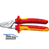 KNIPEX StepCut Kabelschere VDE Type 9516 L�nge 160 mm f�r Kabeldurchmesser 15 mm