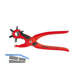 KNIPEX Revolverlochzange mit 6 auswechselbaren Lochpfeifen L�nge 220 mm