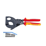 KNIPEX VDE-Kabelschneider L�nge 280 mm f�r Kabeldurchmesser 52 mm