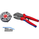 KNIPEX Crimpzange Multicrimp mit 3 Eins�tzen L�nge 250 mm