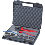 KNIPEX Crimp-Systemzange 9743200 im Kunststoffkoffer, 2K-Griff, L=200 mm