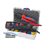 KNIPEX Crimpsortiment Kabelverbinder im Systainer + Crimpzange + Abisolierzange