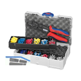 KNIPEX Crimpsortiment Kabelverbinder im Systainer + Crimpzange