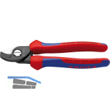 KNIPEX Kabelschere 9512 f�r Kabel 15 mm/50 mm�, 2K-Griff, br�niert, L=165 mm