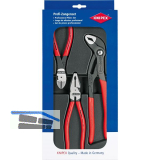 KNIPEX Zangenset Kraft Paket 3-tlg. Kombizange, Seitenschneider, Wapuzange