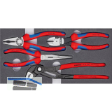 KNIPEX Zangen-Set "Basic" 4-teilig 002001V15 in Schaumstoffeinlage