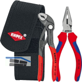 KNIPEX Mini-Zangenset 002072V06 in G�rteltasche 2-teilig Wapu- +Spitz-Kombizange