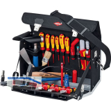 KNIPEX Elektro-Werkzeugtasche 002102EL, 23-teilig, Polyester schwarz