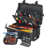 KNIPEX Elektro-Werkzeugkoffer Robust45 002137, 63-teilig, Kunststoff schwarz
