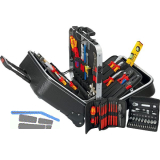 KNIPEX Elektro-Werkzeugkoffer BIG Twin-Move 002141, 63-teilig, ABS schwarz