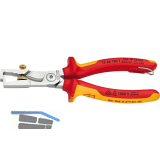 KNIPEX Abisolierzange mit Kabelschere StriX VDE 1366T, mit Befestigungs�se